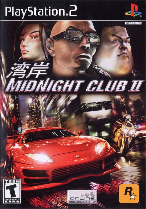 Midnight Club II box art for Xbox